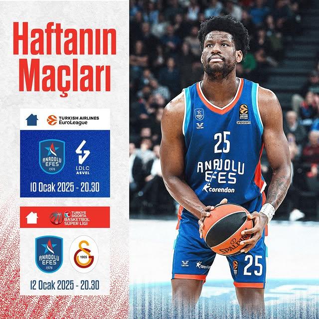 Anadolu Efes, EuroLeague ve BSL'de Önemli Maçlara Çıkacak