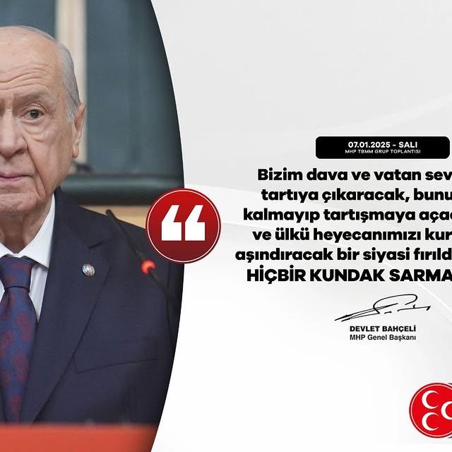 Devlet Bahçeli: MHP, Vatan ve Dava Sevdasına Bağlılığını Reddeder