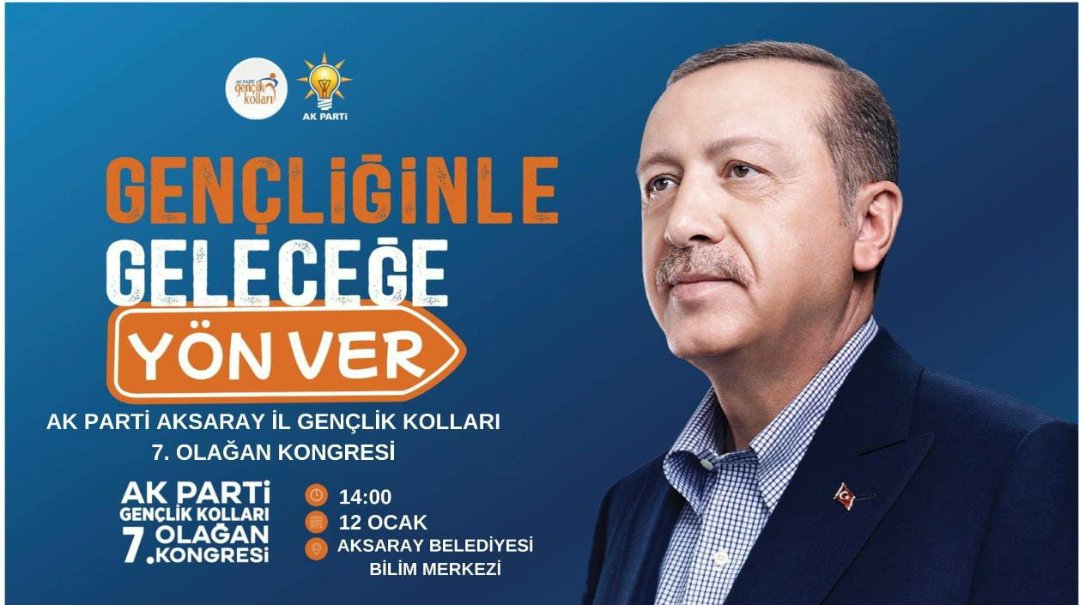 AK Parti Aksaray 7. Olağan İl Gençlik Kolları Kongresi Düzenleniyor