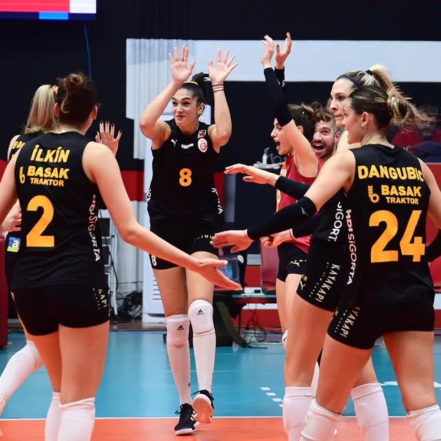 Galatasaray Daikin, CEV Challenge Kupası çeyrek finalinde Olympiacos'u mağlup etti