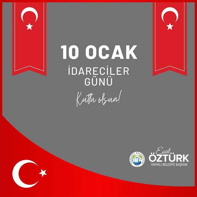 Başkan Öztürk'ten İdareciler Günü Mesajı