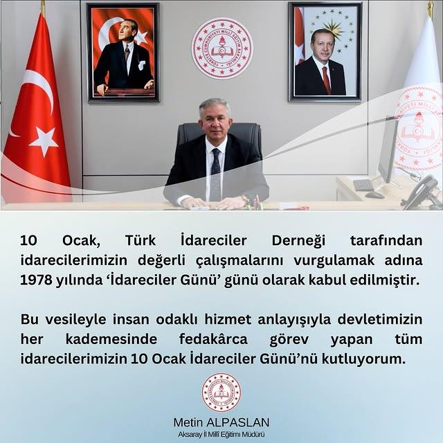 İdareciler Günü Mesajı