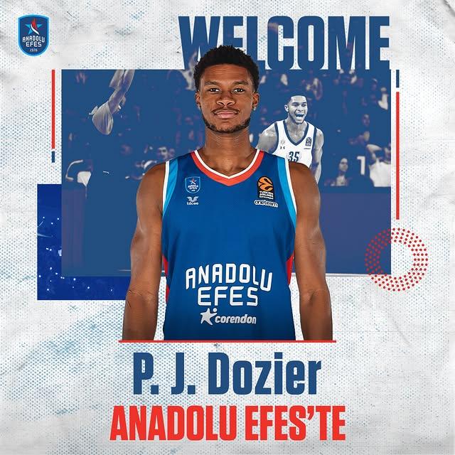 Anadolu Efes, PJ Dozier ile Anlaştı