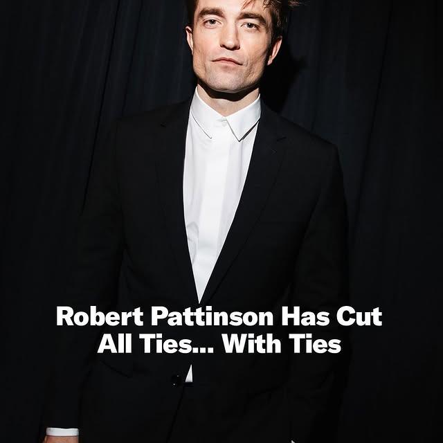 Robert Pattinson, Kravatı Moda Yeniden Gündeme Getiriyor