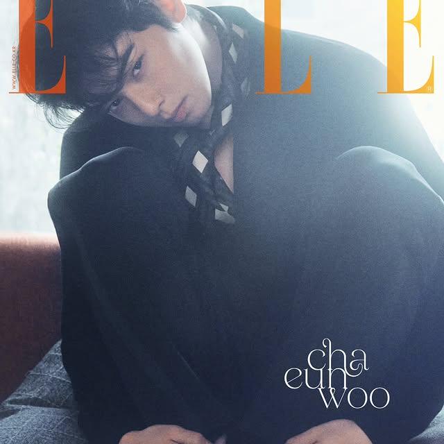 Cha Eun Woo Elle Korea'nın Şubat Kapak Yıldızı Oldu