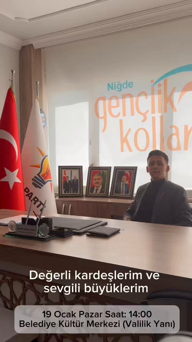 Niğde İl Gençlik Kolları 7. Olağan Kongresi’nde Buluşma Zamanı