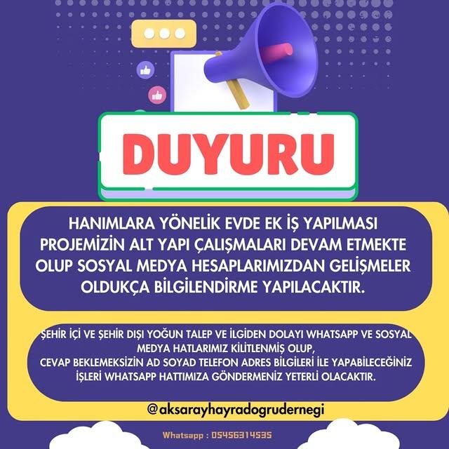 Aksaray Hayra Doğru Derneği, Kadın ve Çocuklara Destek İçin Yeni İş Birlikleri Geliştiriyor