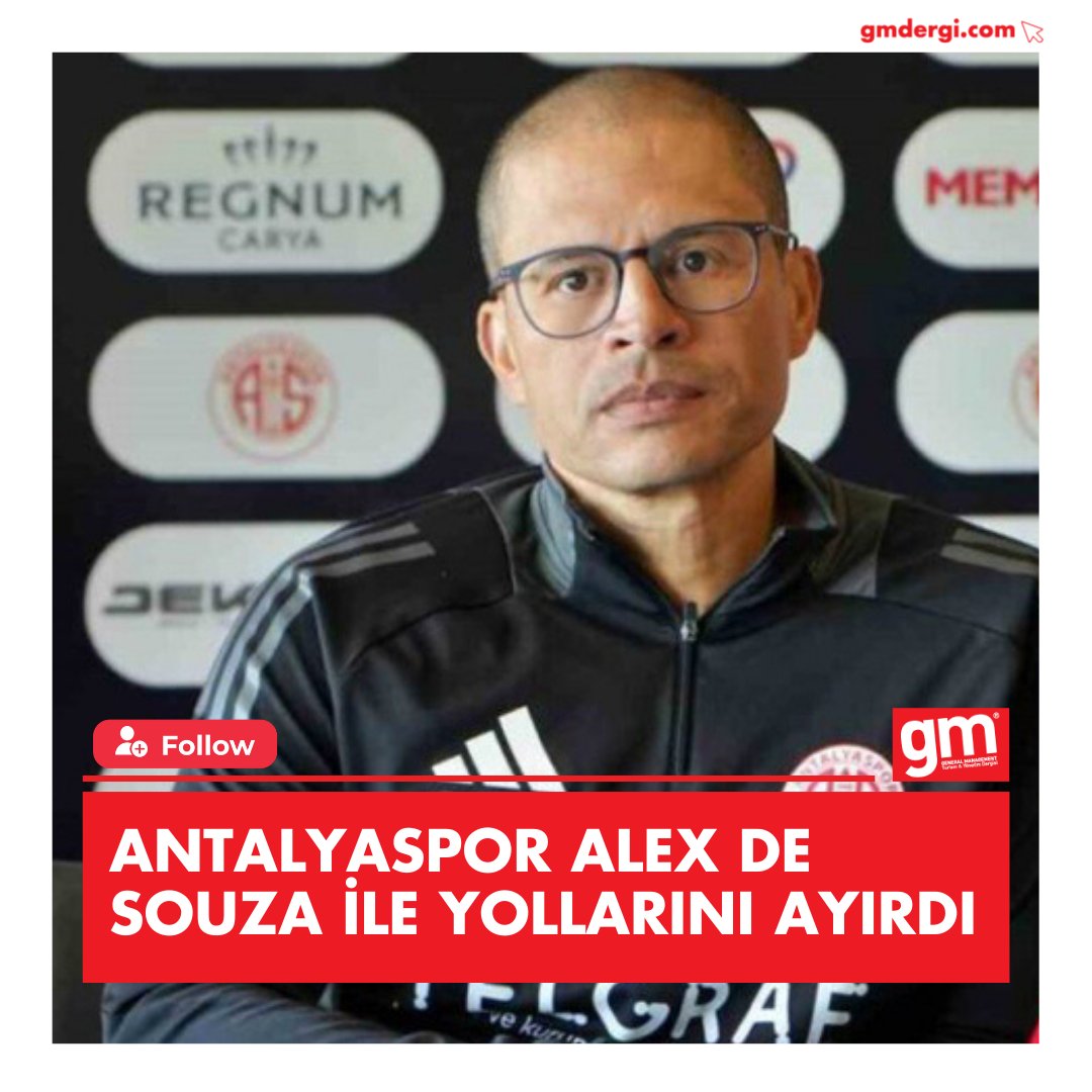 Antalyaspor, Teknik Direktör Alex De Souza İle Yollarını Ayırdı