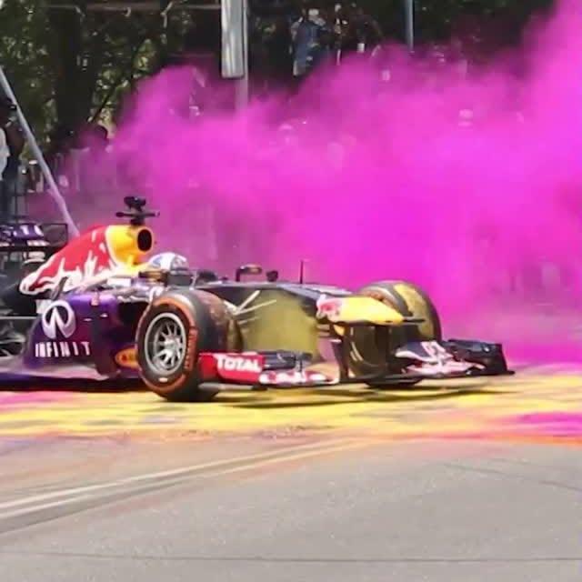 Hindistan'ın Hyderabad Şehri Red Bull Racing Gösterisi