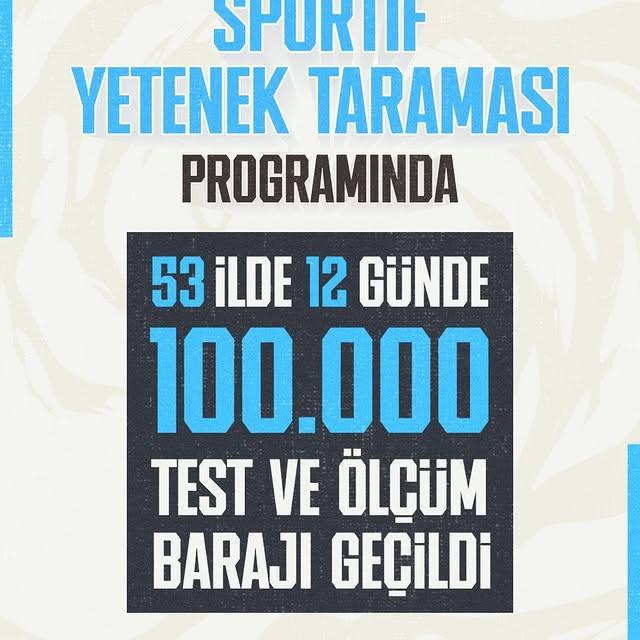 Türkiye Sportif Yetenek Taraması Programı Yeni Döneme Rekor Bir Sayıyla Merhaba Dedi