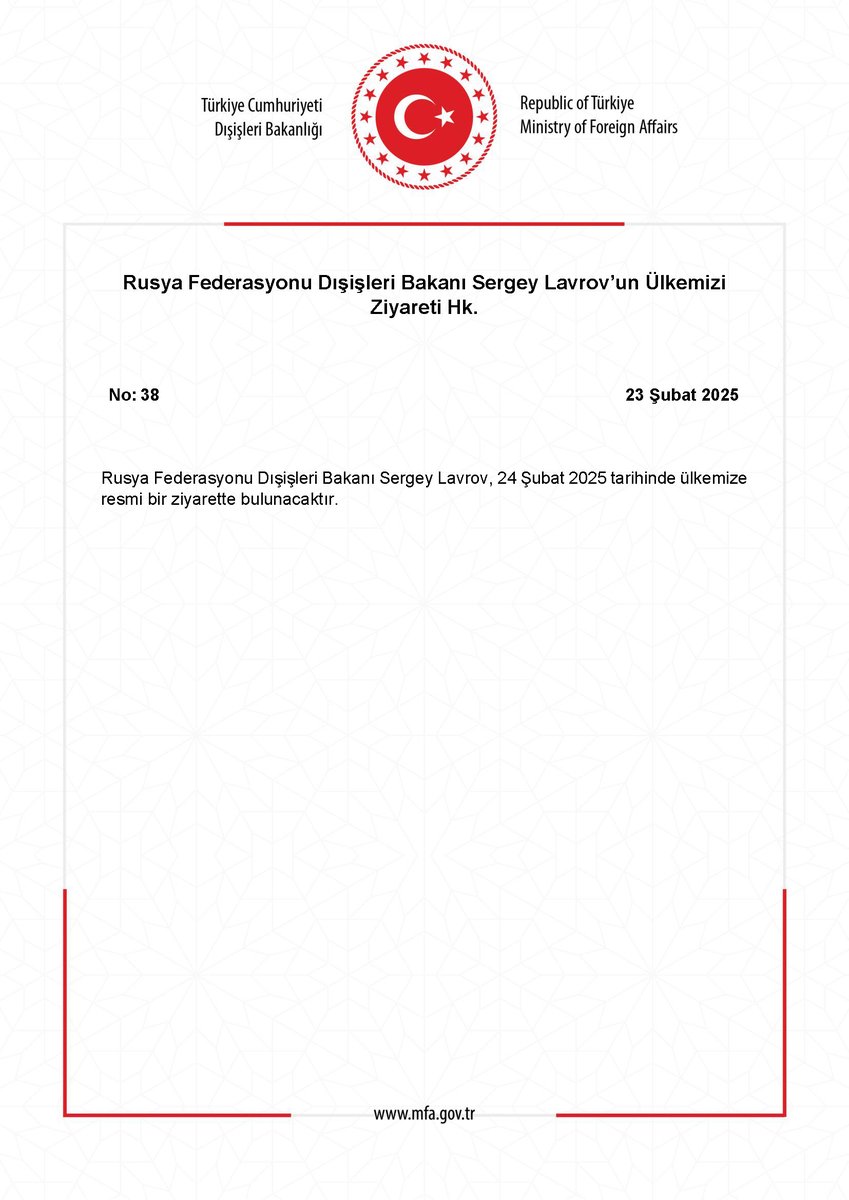 Rusya Federasyonu Dışişleri Bakanı Sergey Lavrov'un Türkiye Ziyareti: Diplomatik Görüşmeler ve Ortak Çıkarlar