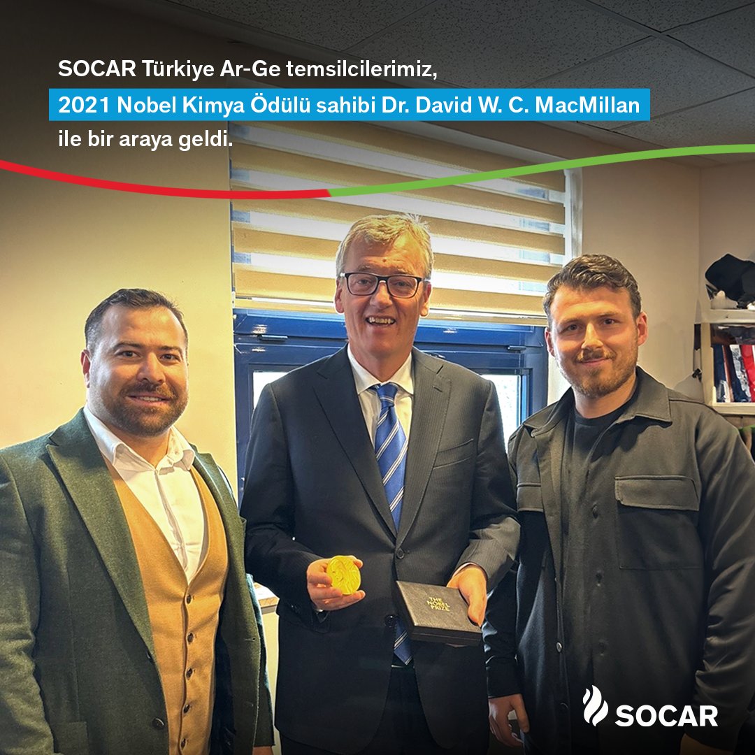 SOCAR Türkiye ve Nobel Ödülü Sahibi Kimya Profesörü Dr. MacMillan'ın Yenilikçi Buluşması