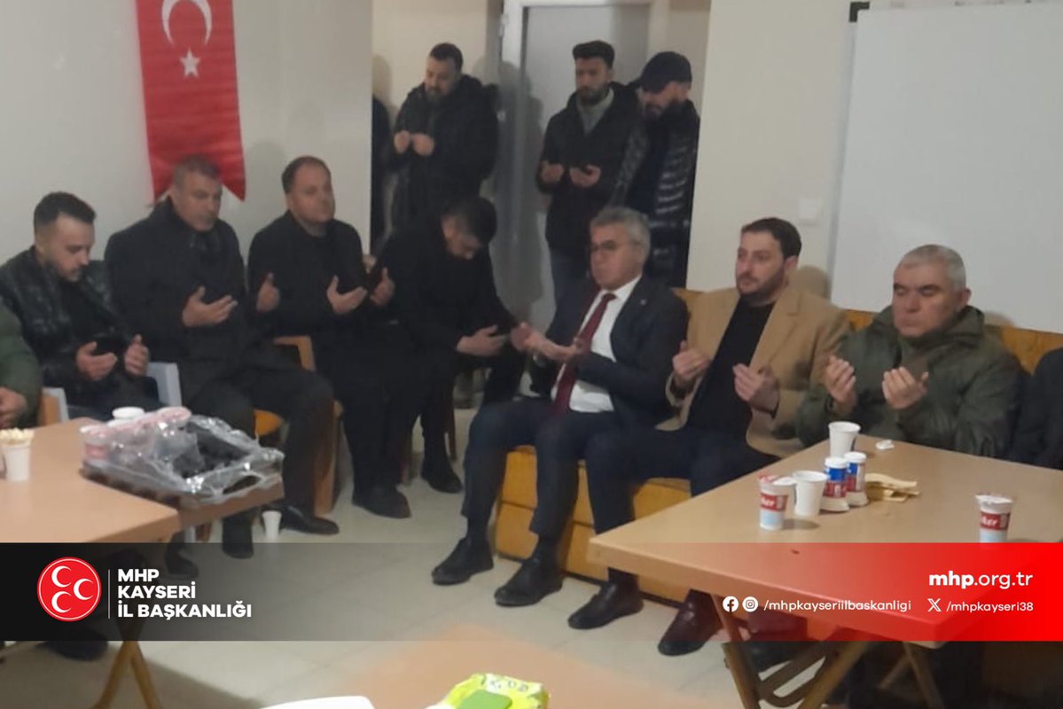 Şehit Polis Memur İbrahim Birol'un Taziyesine MHP Kayseri İl Başkanlığı Katıldı