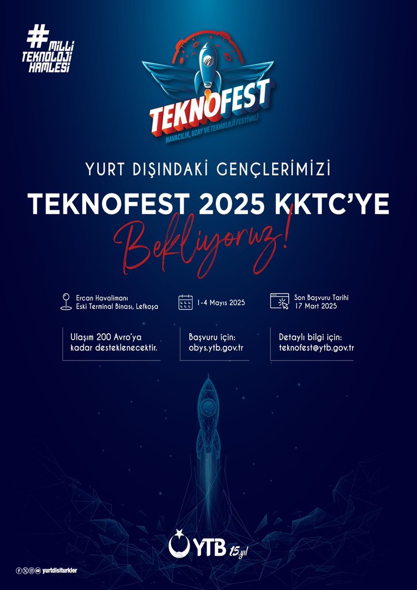 Yurtdışında Yaşayan Türkiye Gençleri İçin Teknofest Destek Programı Açılıyor