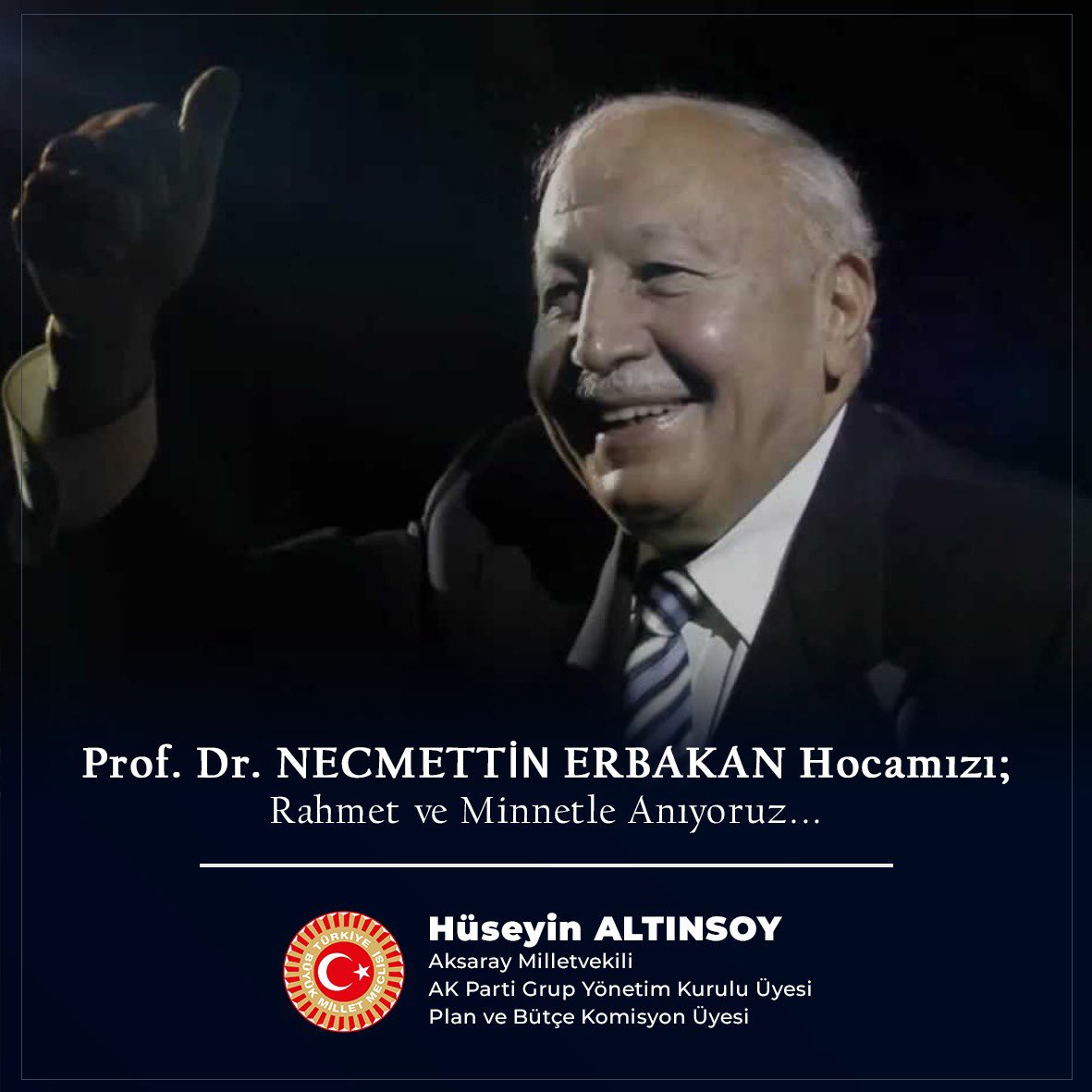 54. Hükümet Başbakanı Prof. Dr. Necmettin Erbakan'ın Anısı: Millî Görüş Hareketi ile Ömür Boyu Bağ