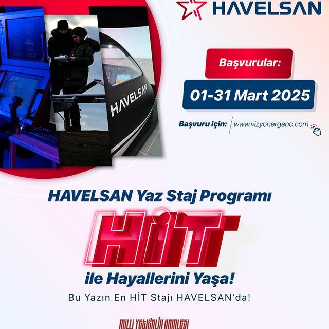 Havelsan'ın Yazar Staj Programı Başladı: Genç Yetenekler için Hayallerinizi Gerçekleştirme Fırsatı