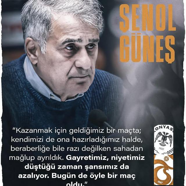 Şenol Güneş, Tümosan Konyaspor Maçı Sonrası Değerlendirmesi