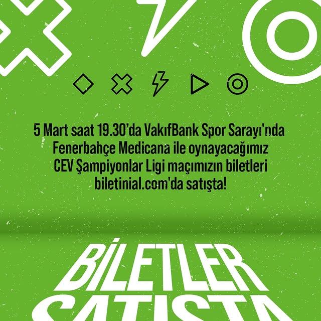 CEV Şampiyonlar Ligi: VakıfBank - Fenerbahçe Medicana Maçı