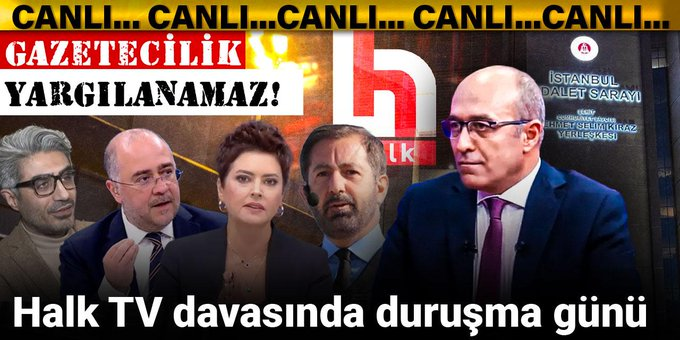 Halk TV'li 5 Gazetecinin Yargılanması Başladı