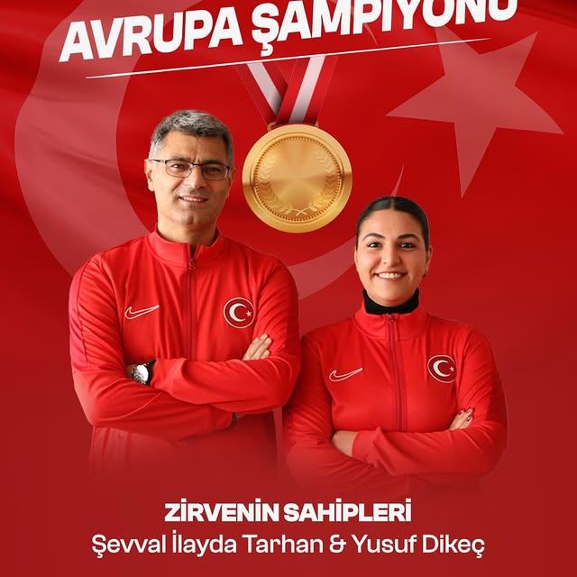 Gençlik ve Spor Bakanlığı'ndan Avrupa Şampiyonası Başarısı Kutlaması