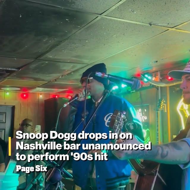 Snoop Dogg, Nashville Bar'da Patronları Şaşırttı