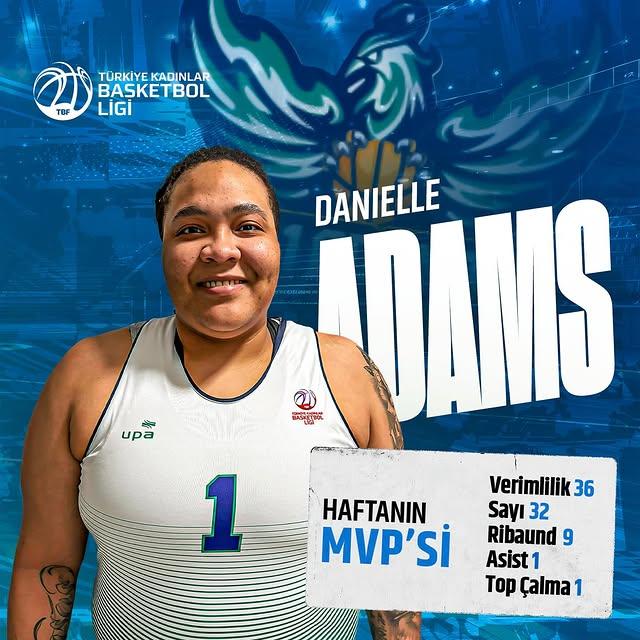 Danielle Adams, Haftanın MVP'si Seçildi