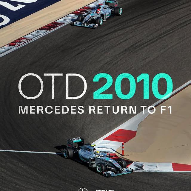 Mercedes, Formula 1'e Dönüşünün Yıldönümünü Kutluyor