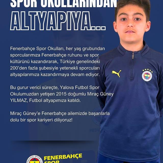 Fenerbahçe Spor Okulları'ndan Futbol Altyapısına Yeni Yetenekler Katıldı