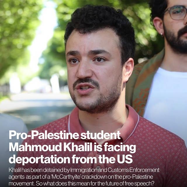 Columbia Üniversitesi Öğrencisi Mahmoud Khalil, Göçmenlik Yetkilileri Tarafından Gözaltına Alındı ve Deport Edilme Tehlikesiyle Karşılaştı