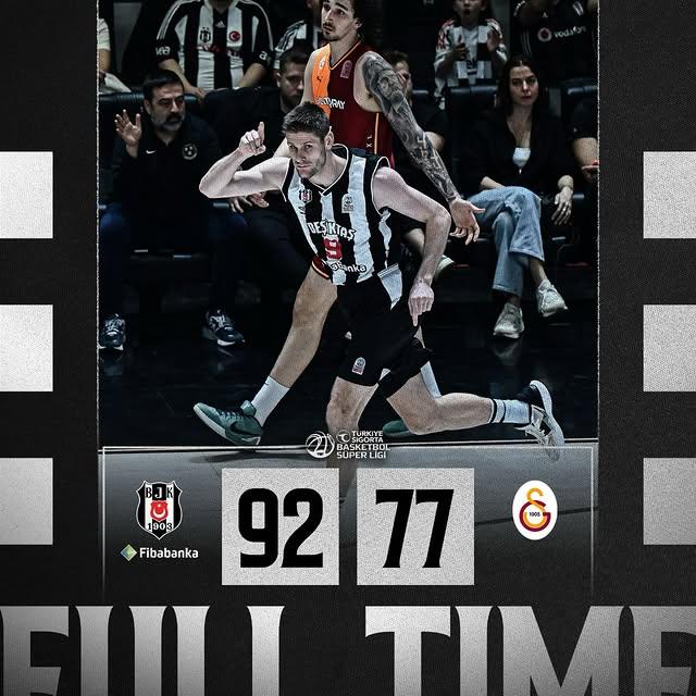 Beşiktaş Fibabankalar, Derbiyi 92-77'lik Skorla Kazanarak Üstünlüğü Elde Etti