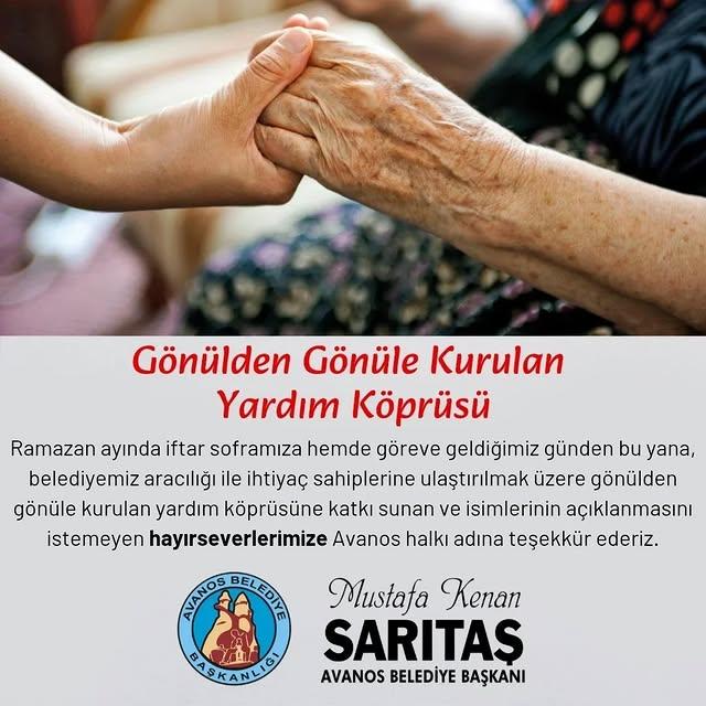 Avanos'ta Ramazan İftar Sofrası ve Hayırseverlere Teşekkür