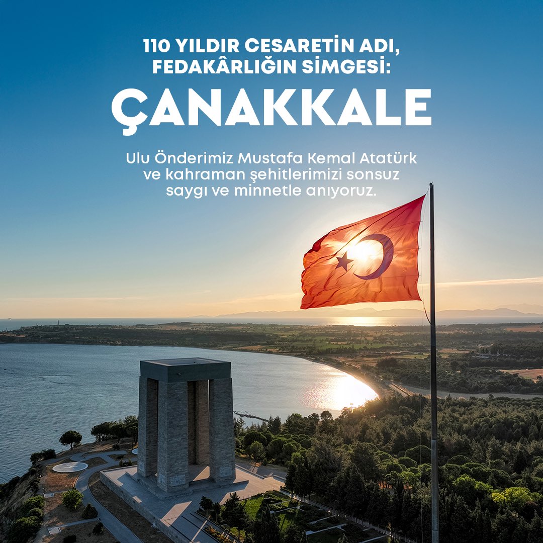 Çanakkale Zaferi'nin 110. Yıl Dönümü Anısına SETUR Açıklaması