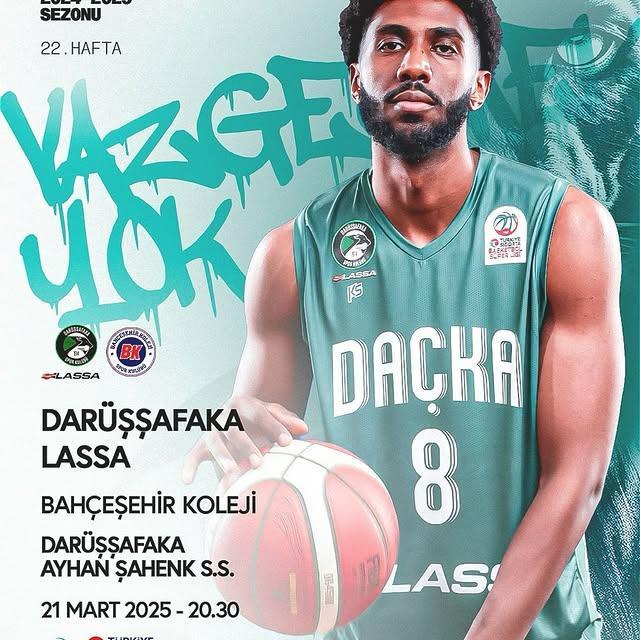 Darüşşafaka, Türkiye Sigorta Basketbol Süper Ligi Mücadelesinde Bahçeşehir Koleji'ne Ev Sahipliği Yapacak