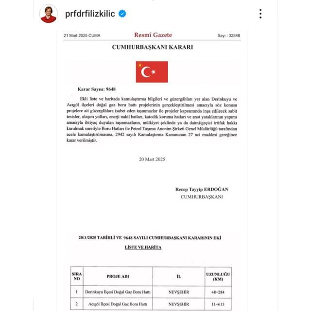 Nevşehir'de Doğalgaz Altyapısı İçin Kamulaştırma Çalışmaları Başlatıldı