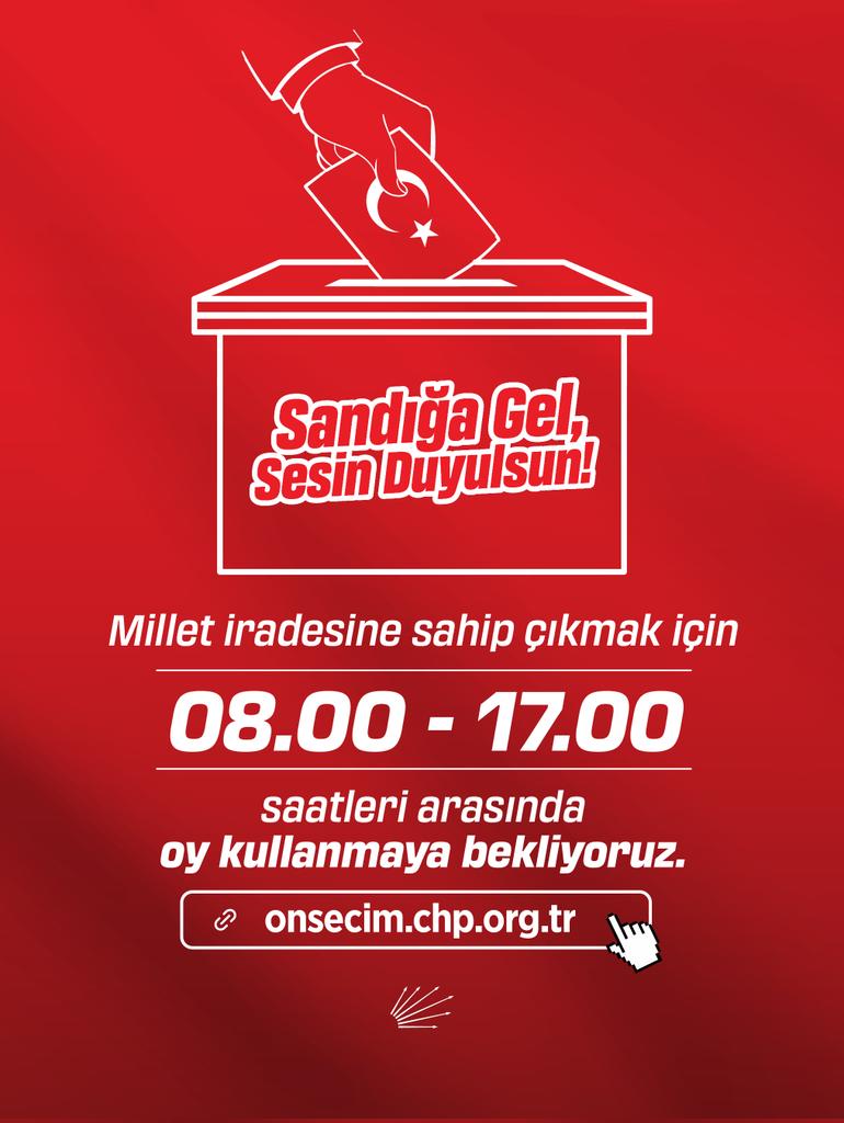 CHP, Seçmenlere Çağrı: 