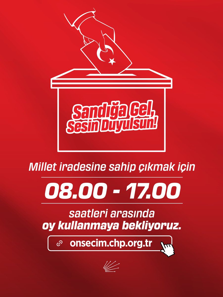 CHP, Seçmenlere Oy Çağrısı Yaptı: 