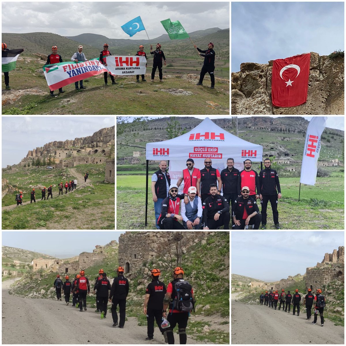 Aksaray İHH Arama Kurtarma Ekibi, Sofular Vadisinde Eğitim Düzenledi