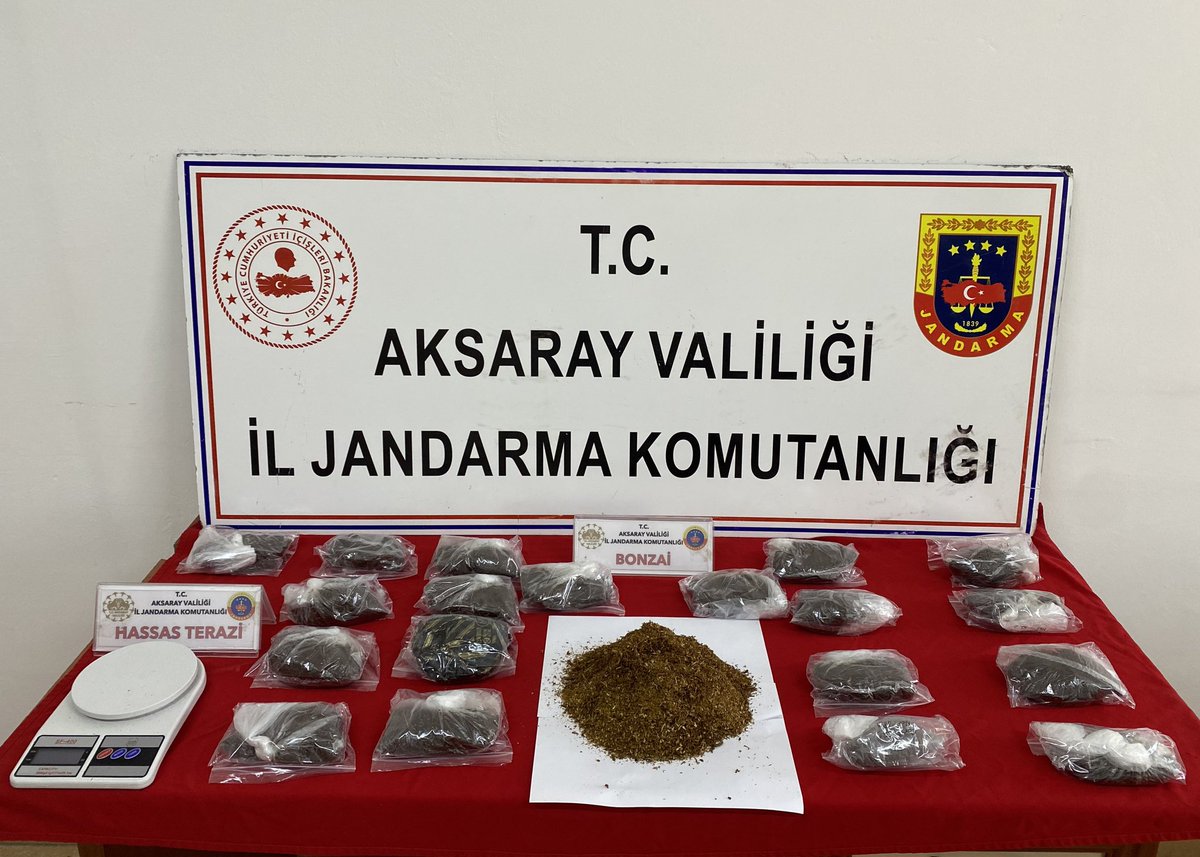 Aksaray'da Uyuşturucu Operasyonu: 1464 Gram Bonzai Ele Geçirildi, 2 Şahıs Tutuklandı