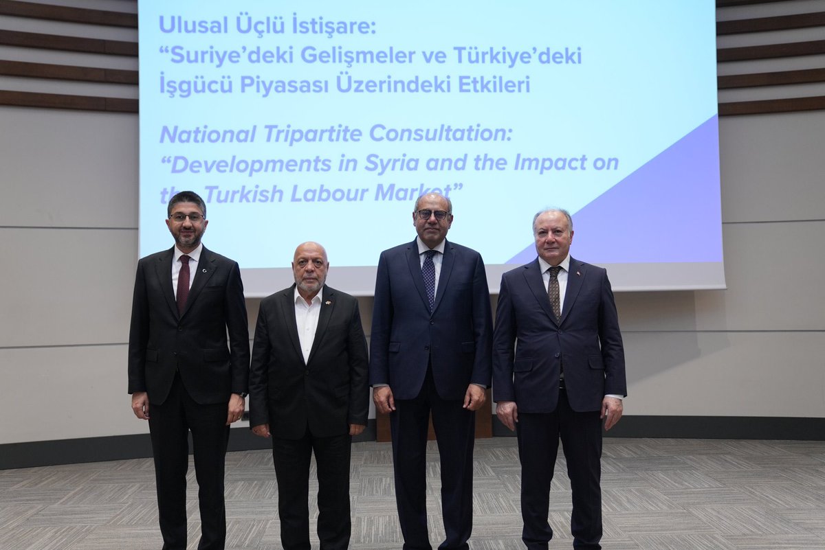 Arslan, ILO Ulusal Üçlü İstişare Toplantısına Katıldı: Suriye Krizi ve İşgücü Piyasası Tartışıldı